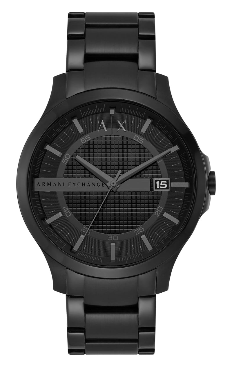 Armani Exchange Hampton Black Dial All Black Men's Watch - AX2104