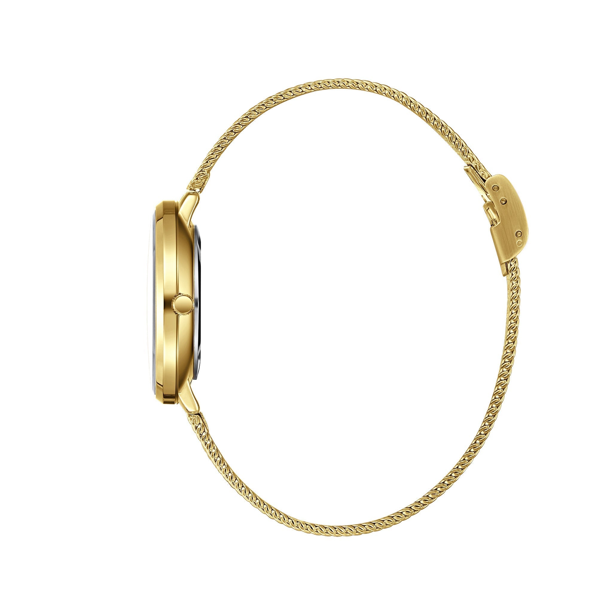 BEVERLY HILLS POLO CLUB Women’s Gold Mesh Diamond Watch – BP3312X.130