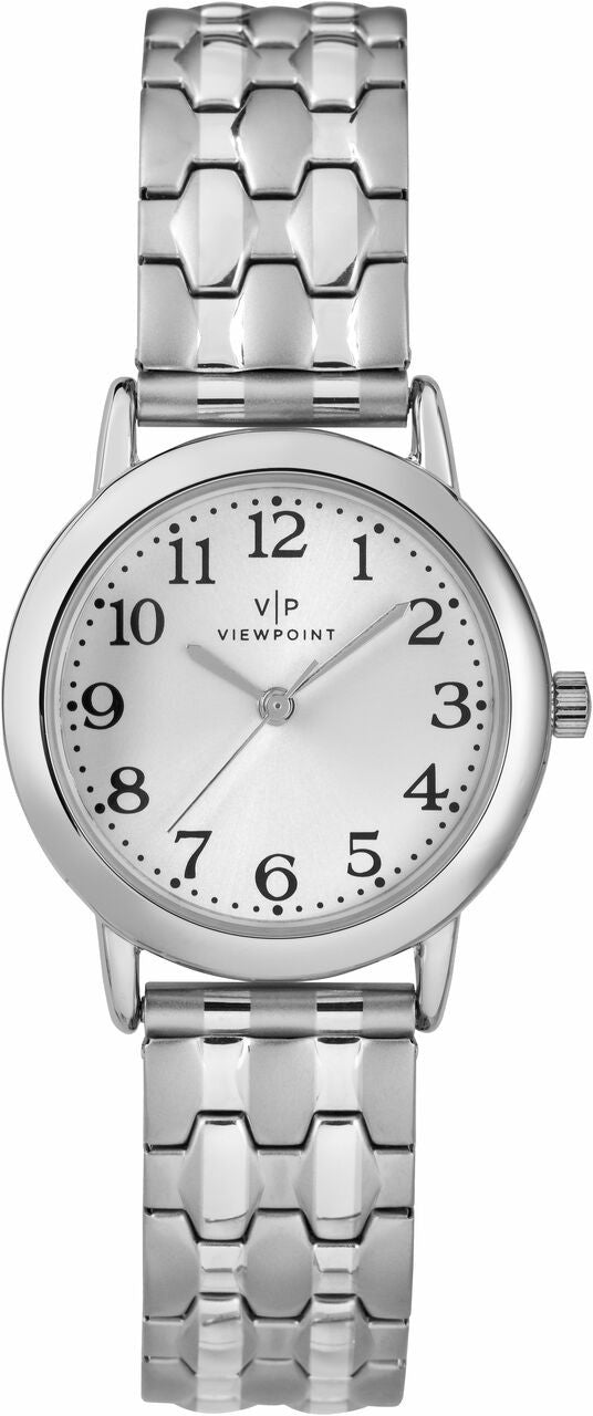 Viewpoint by Timex CC3D82900 Women's Silver-Tone Stainless Steel Expansion Band Watch-0