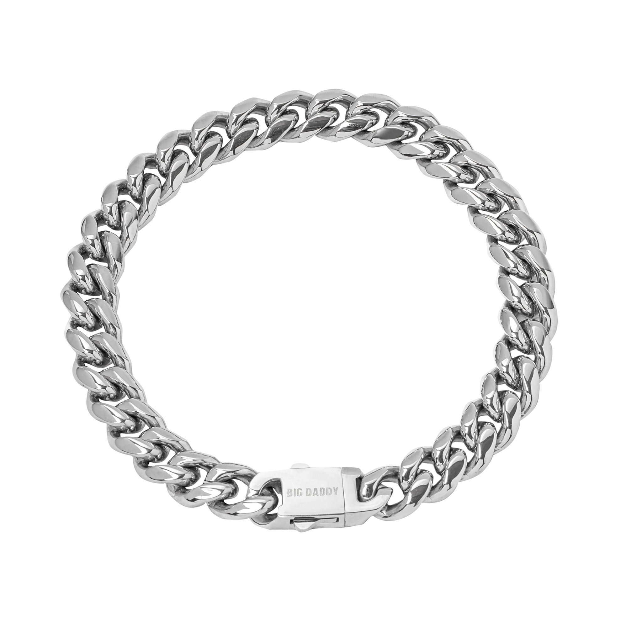 Big Daddy 8MM Cuban Link Stainless Steel Bracelet - Bracelet