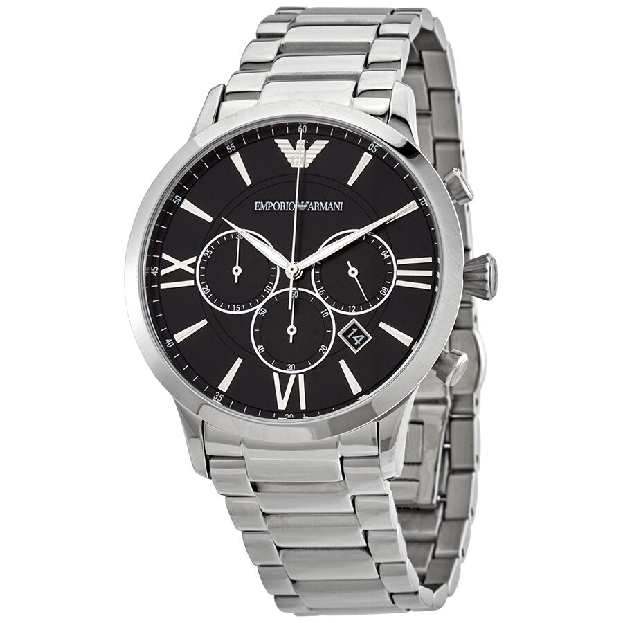 Emporio Armani Giovanni Chronograph Quartz Black Dial Men's Watch AR11208