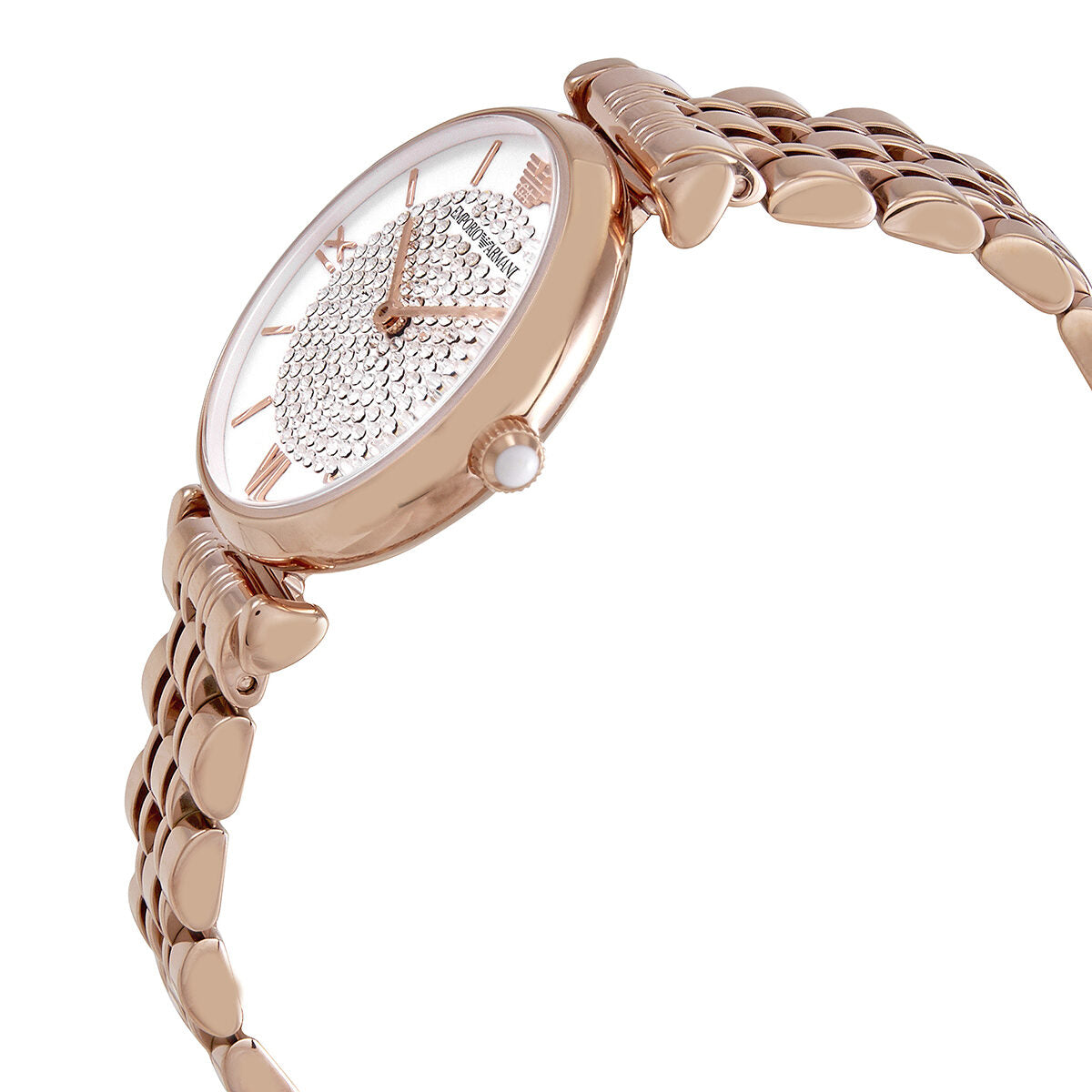 Emporio Armani Glitz Quartz Crystal Pave Dial Ladies Watch AR11244