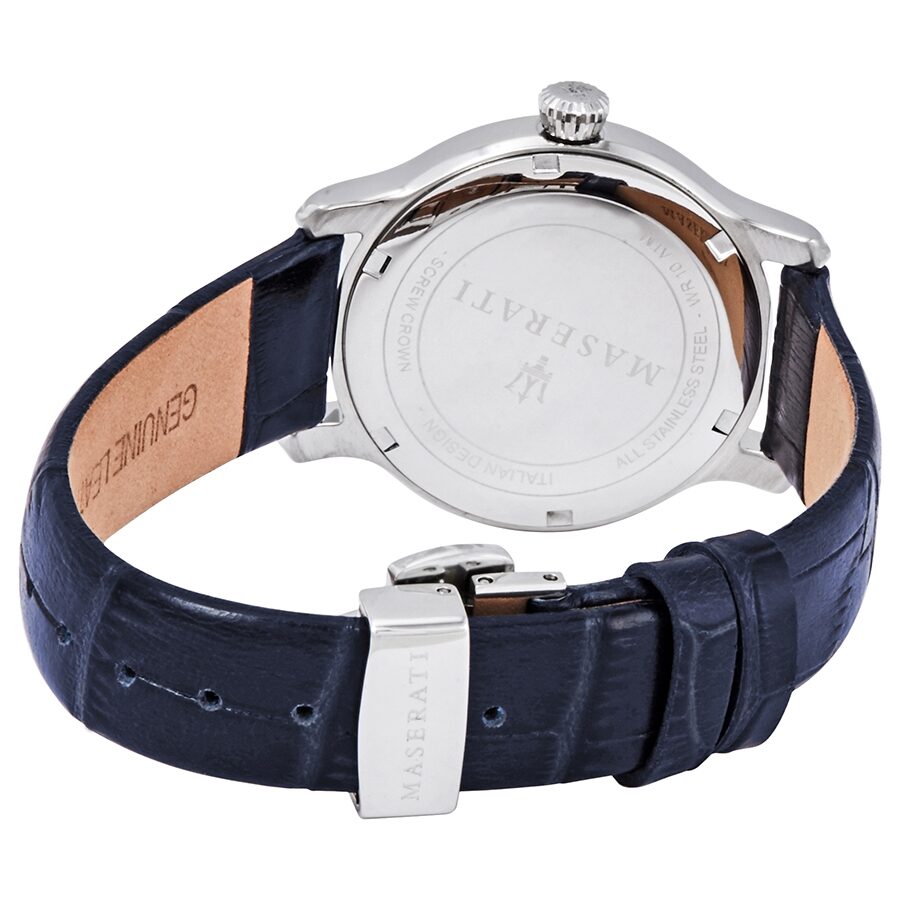 Maserati Epoca Blue Dial Blue Leather Ladies Watch R8851118502