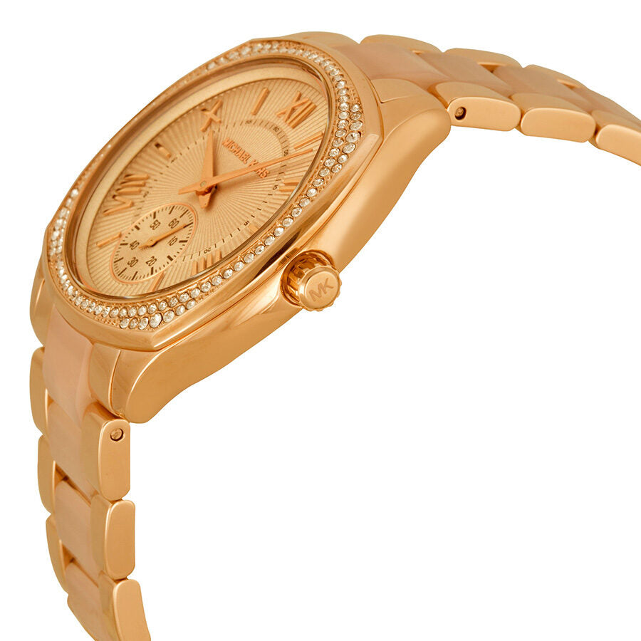 Michael Kors Bryn Rose Dial Rose Gold-tone Ladies Watch MK6135