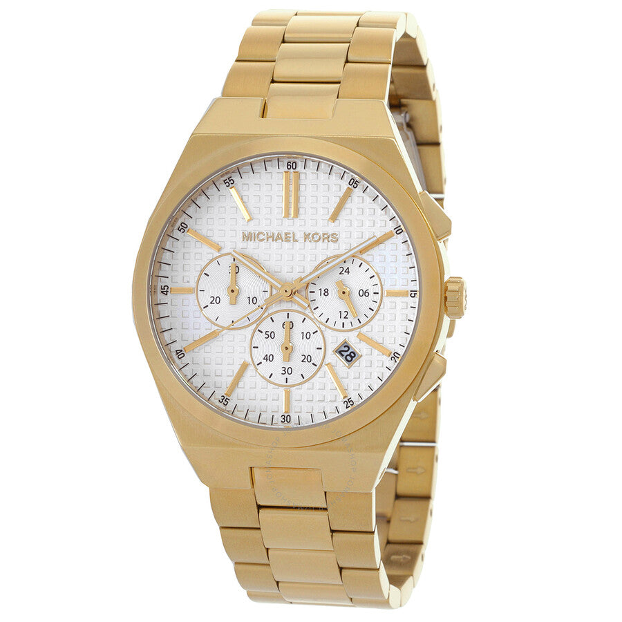 Michael Kors Lennox Chronograph Quartz White Dial Men's Watch MK9120