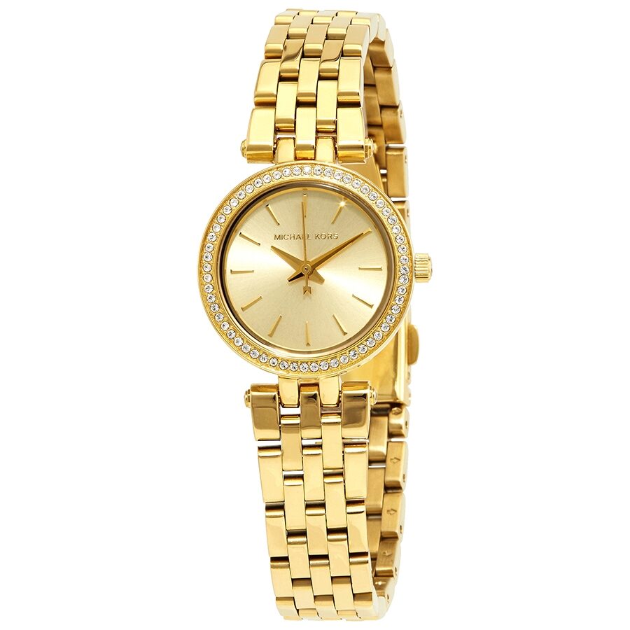 Michael Kors Mini Darci Champagne Dial Gold-tone Ladies Watch MK3295