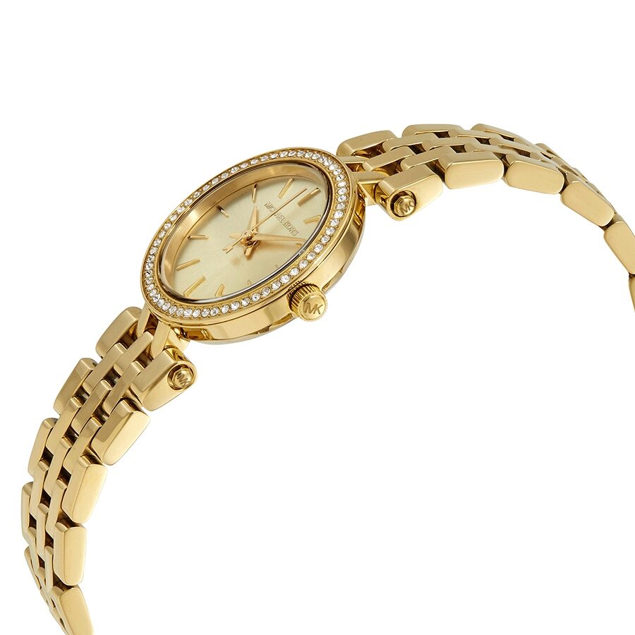 Michael Kors Mini Darci Champagne Dial Gold-tone Ladies Watch MK3295