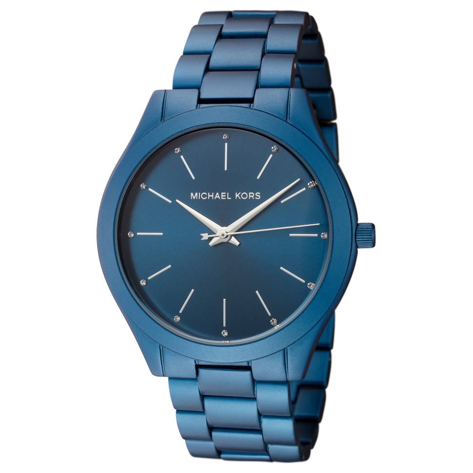 Michael Kors Slim Runway Navy Blue Unisex Watch MK4503