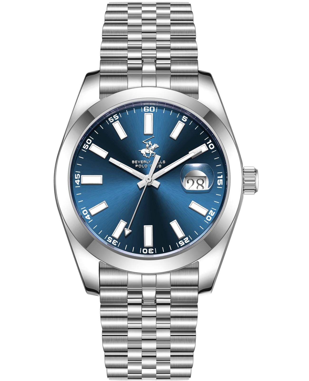 Beverly Hills Polo Club Silver Stainless Steel Men's Watch - BP3810X.390