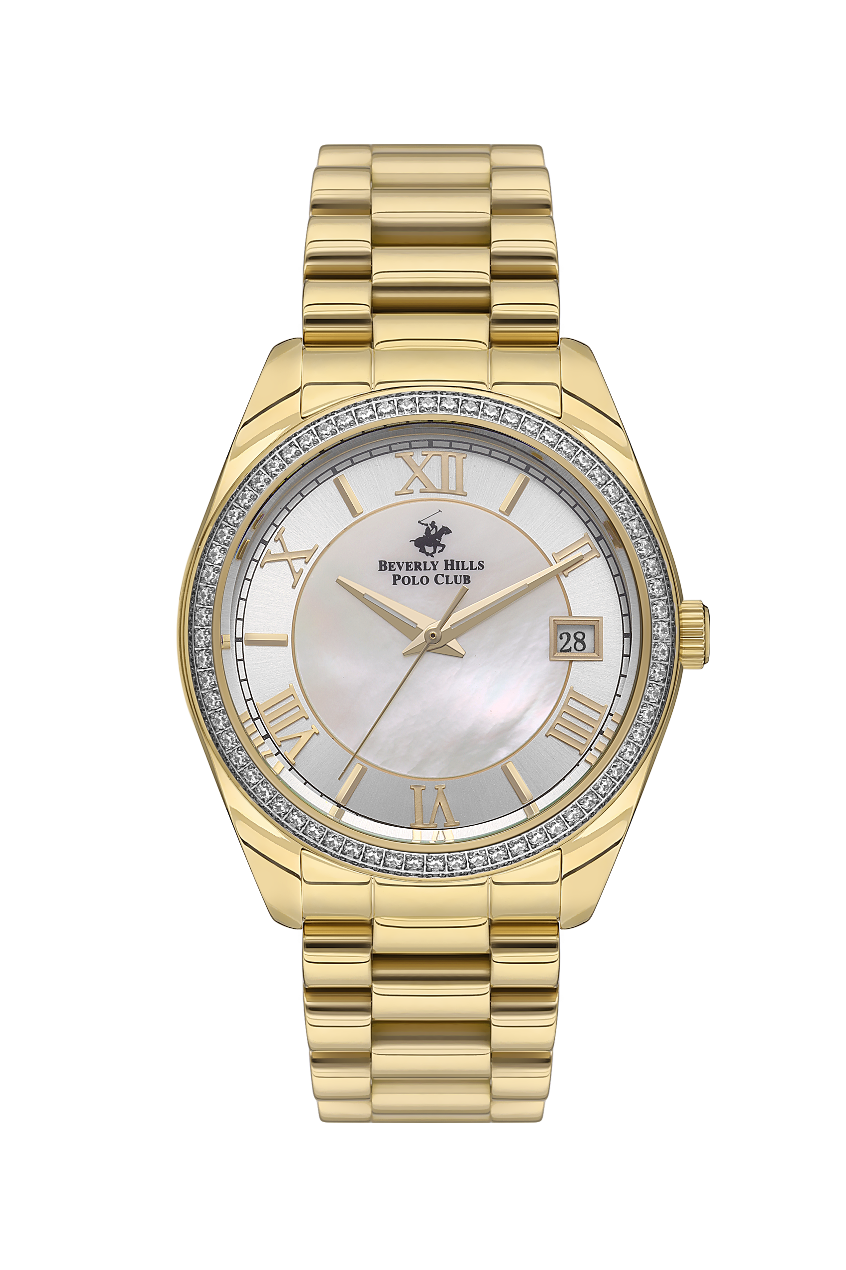 BEVERLY HILLS POLO CLUB 36MM Gold Analog Stainless Steel Watch – BP3592C.120