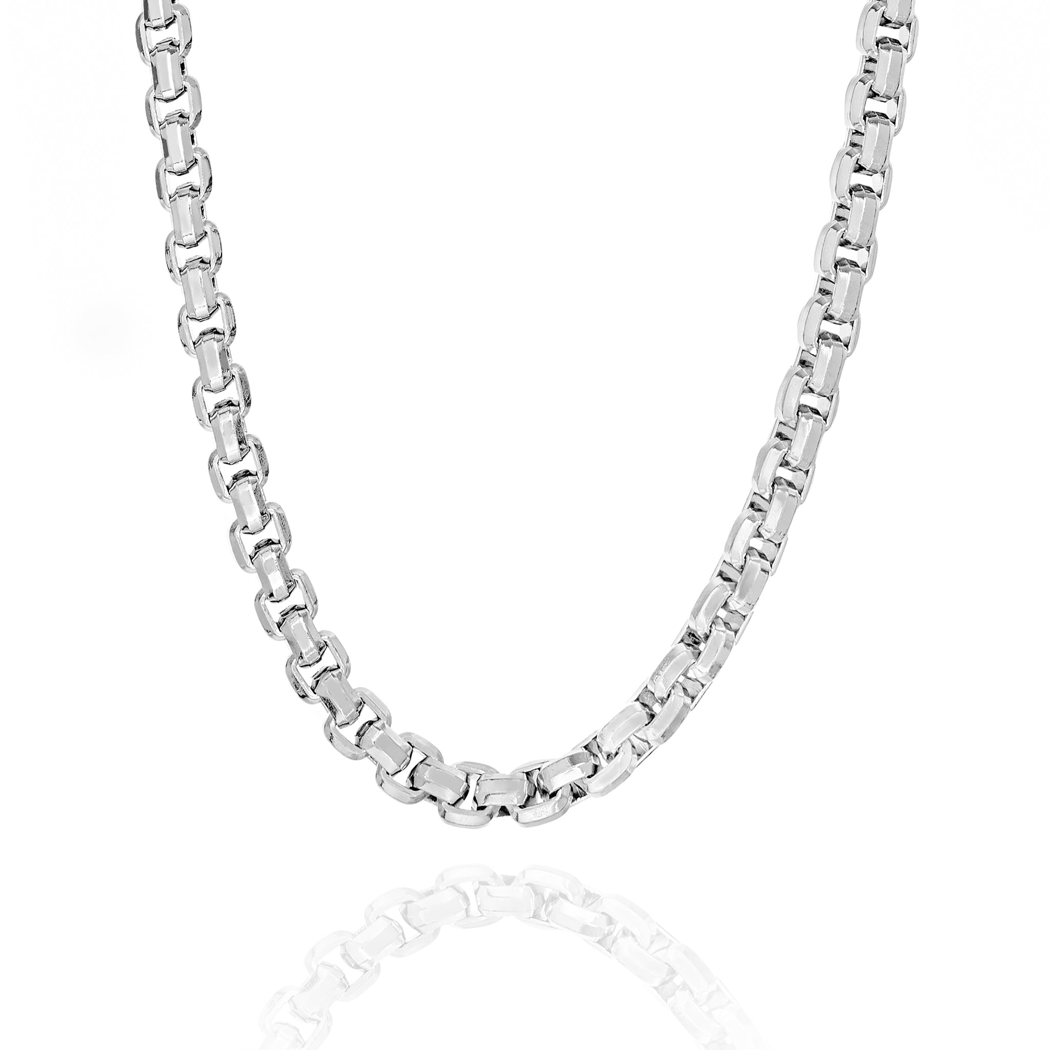 Big Daddy 8MM Silver Steel Franco Box Chain - Chain