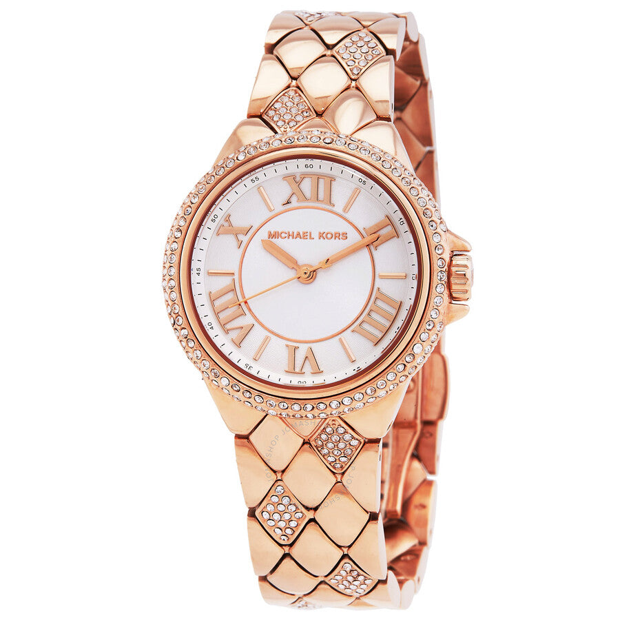 Michael Kors Camille Quartz Crystal White Dial Ladies Watch MK4810