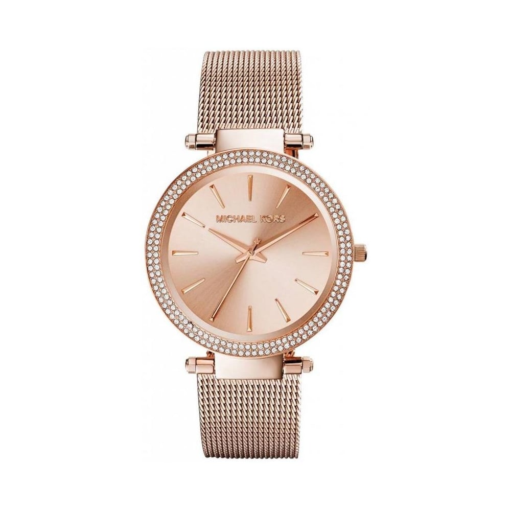 Michael Kors Darci Rose Gold Mesh Strap Ladies Watch MK3369
