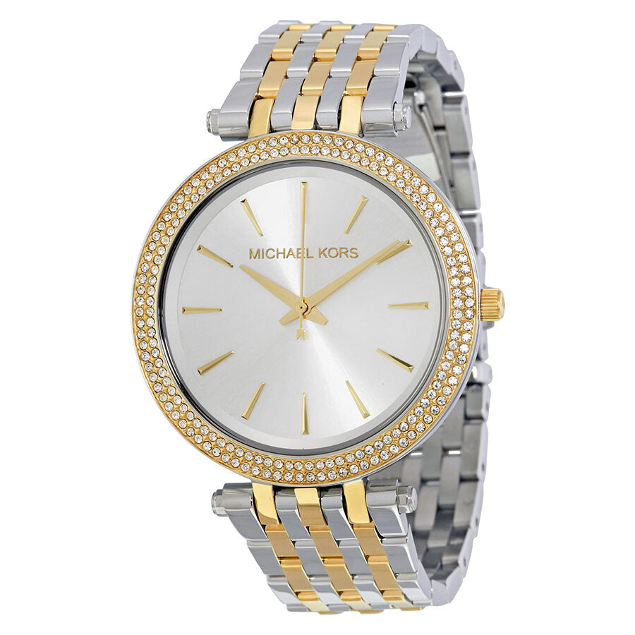 Michael Kors Darci Silver Dial Two-tone Ladies Watch MK3215