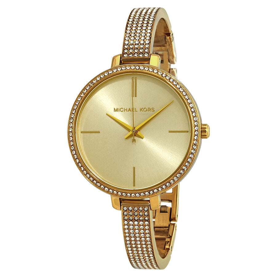 Michael Kors Jaryn Crystal Gold Sunray  Dial Ladies Watch MK3784