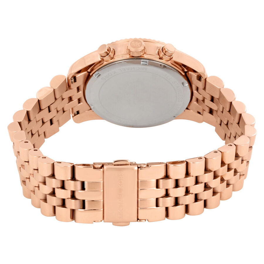 Michael Kors Lexington Chronograph Rose Dial Ladies Watch MK5569